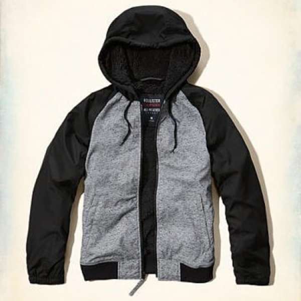 Hollister雪帕內裡連帽外套95%new