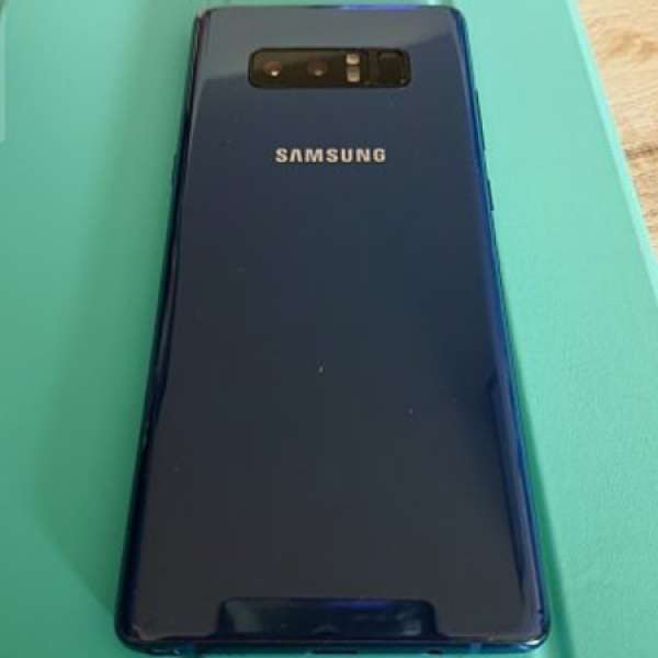 95%新 Samsung Galaxy Note 8 藍色 128GB 有保至19年4月 有盒齊配件 送4個套