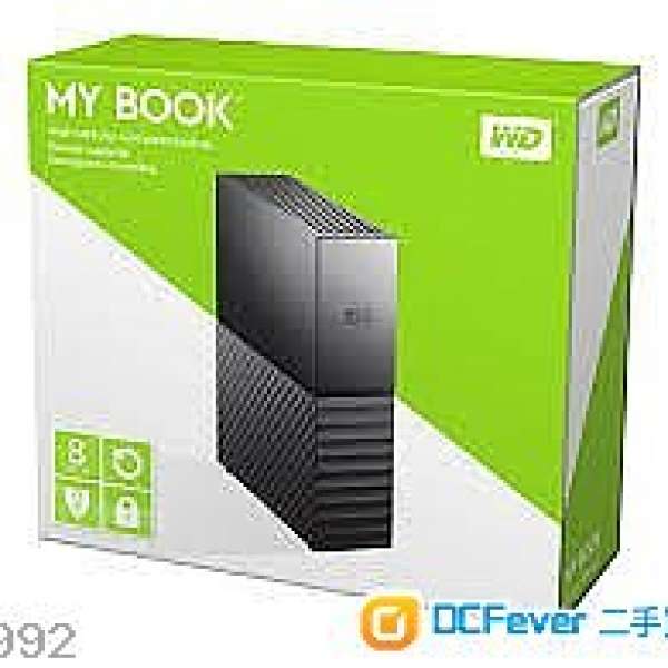 全新未開 WD 8TB My Book Desktop External Hard Drive - USB 3.0