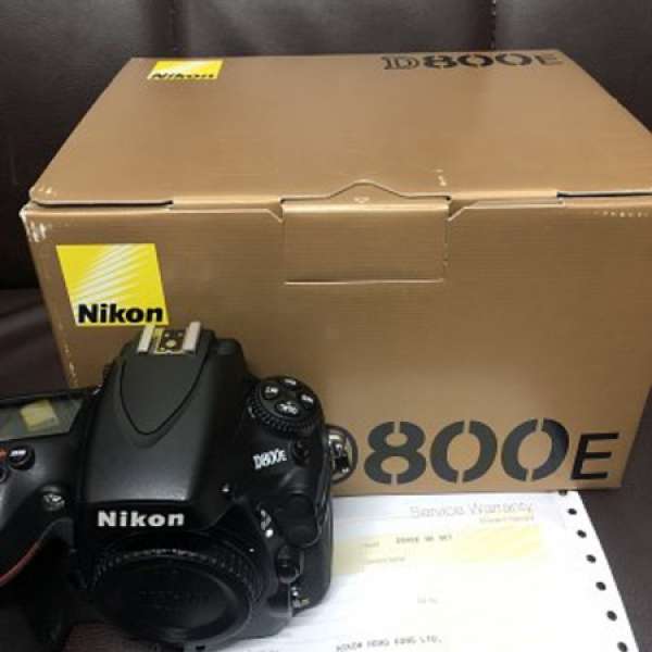 全套有盒 行貨 Nikon D800E 快門次數 2xxxx