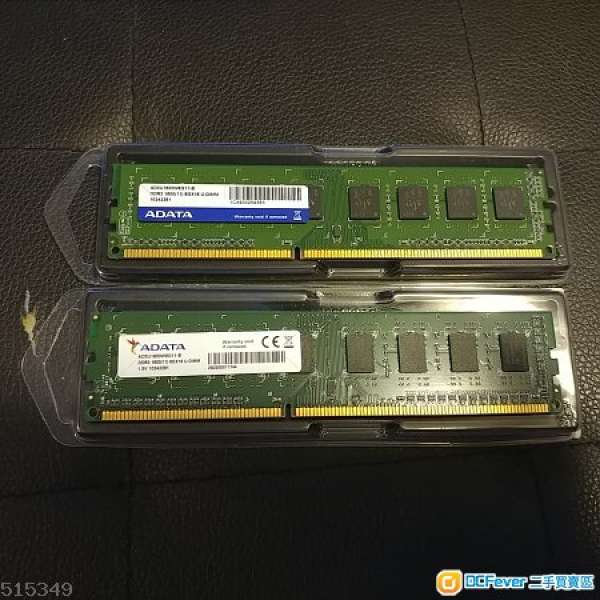 Adata DDR3-1600Mhz 8GB X 2 (永久保養)