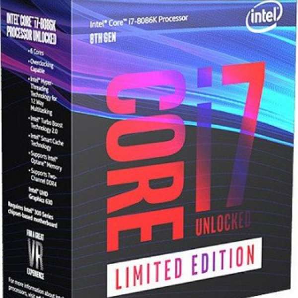 Intel Core i7-8700K Desktop Processor 6 Cores up to 4.7GHz Turbo Unloc