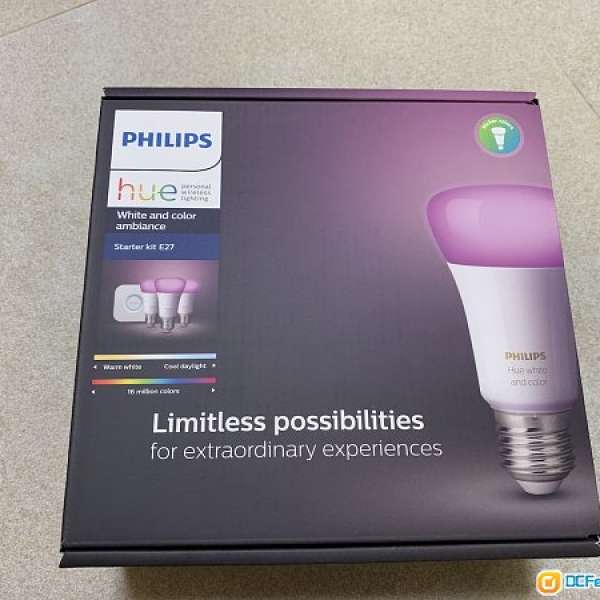 Philips Hue White and Colour Ambiance E27 Starter Kit 全新