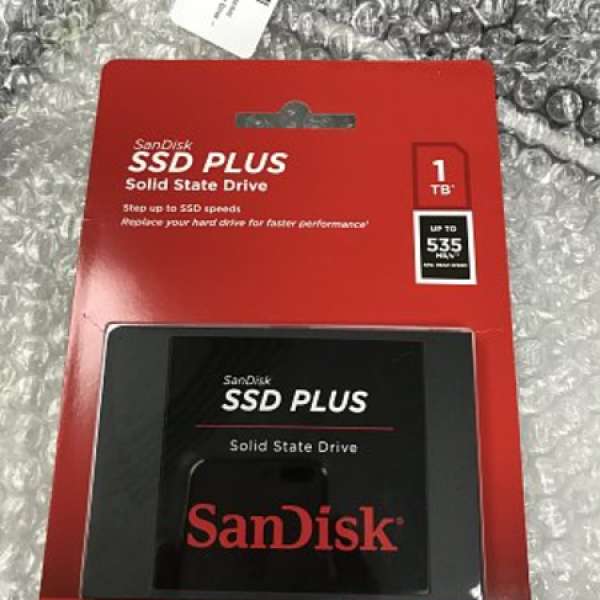 全新未開 SanDisk Solid State Drive SSD PLUS 1TB 硬碟