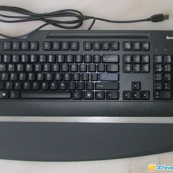Lenovo USB Keyboard + A4Tech USB Optical Scroll Mouse 有線英文鍵盤+光學滑鼠 全...