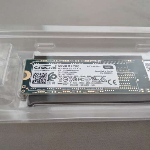 全新未開 Crucial MX500 250GB M.2 2280 SSD
