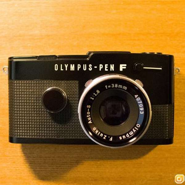 罕有 Black Olympus Pen FT /w 38mm f/1.8 菲林相機 (pen F film 半格)