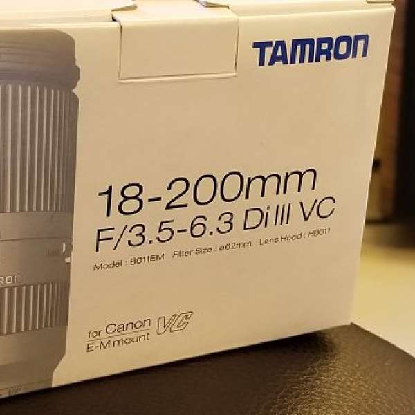 Tamron E-M mount 18-200mm f3.5-6.3 di iii vc b011em (Canon EF-M)