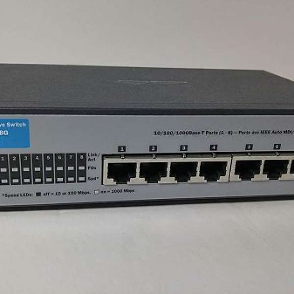 HP ProCurve 1800-8G Gigabit Ethernet Managed Switch