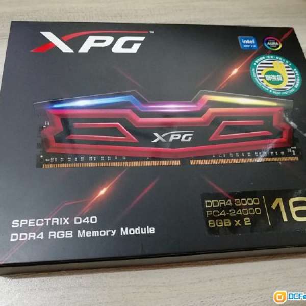 行貨ADATA XPG SPECTRIX D40 DDR4 3000MHz 16GB(8GBx2) Samsung B-die