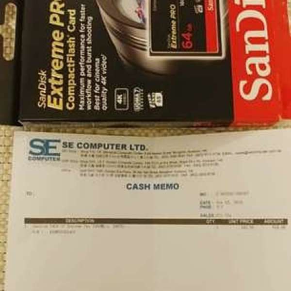 SanDisk Extreme Pro CompactFlash 64GB 160MB/S