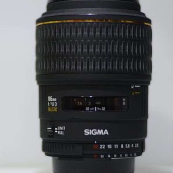 85% New  舊款 Sigma 105 f2.8 微距 鏡頭