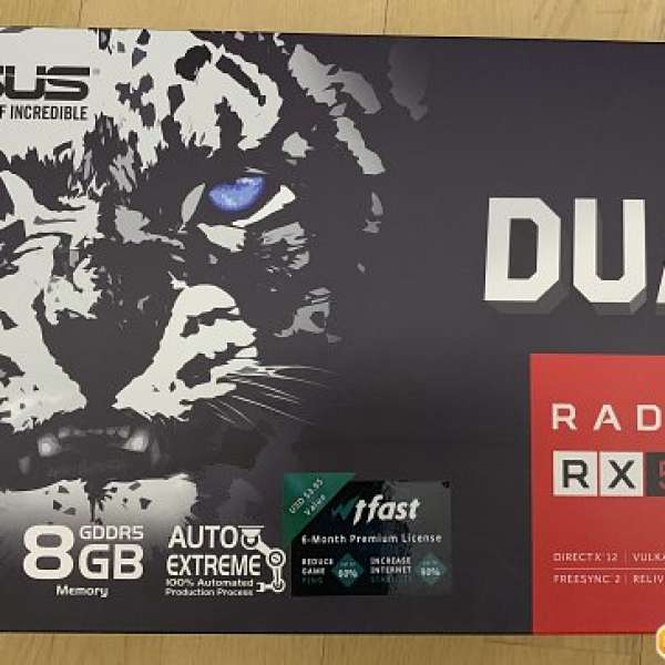 超抵玩 極新 華碩 ASUS RX580 DUAL-RX580-O8G 不是1060