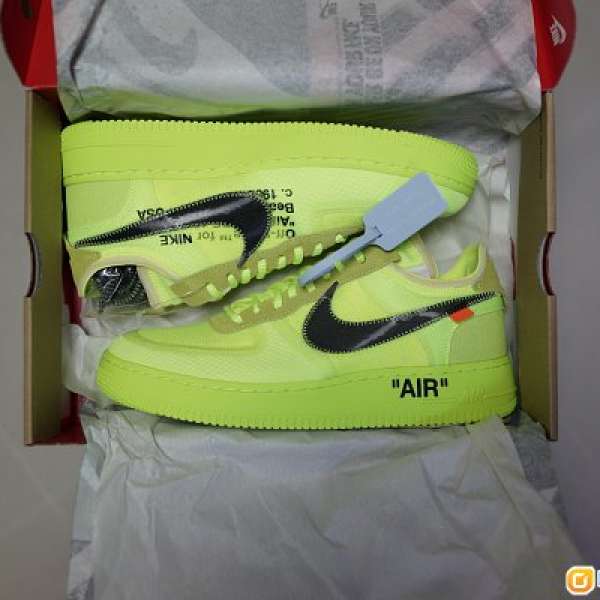 Off-White x Nike Air Force 1 Low (Volt) US 10