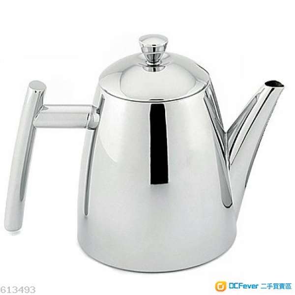 全新清貨Avanti Cafe Sleek polished stainless steel tea 時尚不銹鋼厚料茶壺(內有...