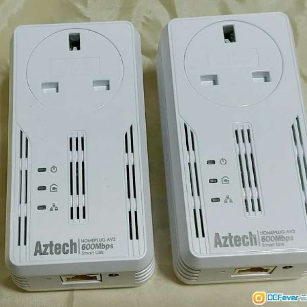 AZTECH HL119EP 600Mbps  HomePlug with AC Pass Through