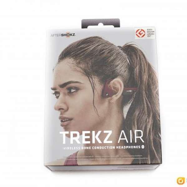 aftershokz trekz air (紅色)骨傳導藍牙運動耳機 99%新