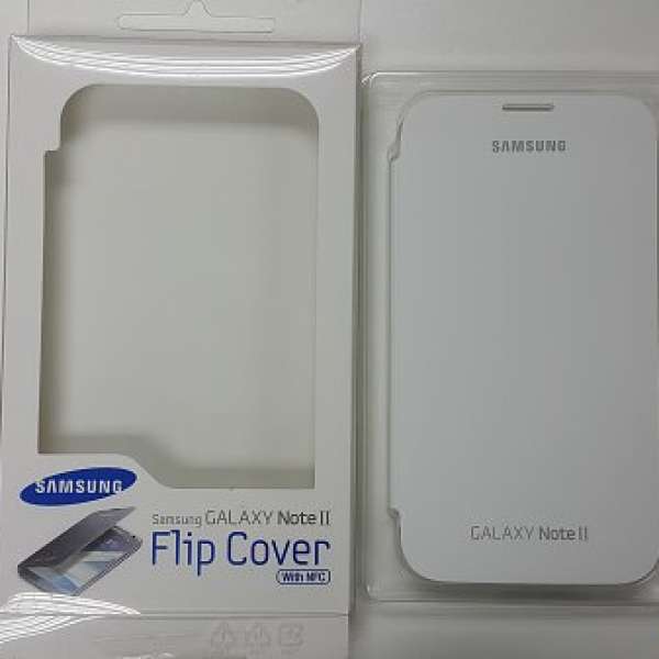 Samsung Note 2 原廠座檯充電器連電池及原廠 Flip Cover (NFC)