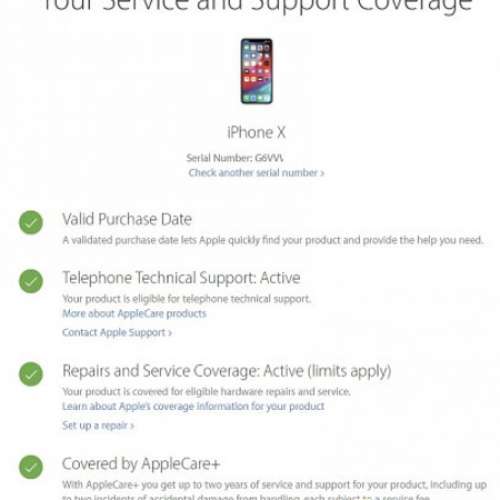 95% 成新 iPhone X Space Grey 256GB 有 AppleCare +