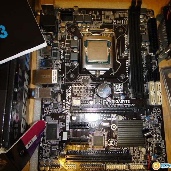Intel® Core™ i5-4690 3.5GHz 連技嘉主版 B85M-HD3 Socket 1150