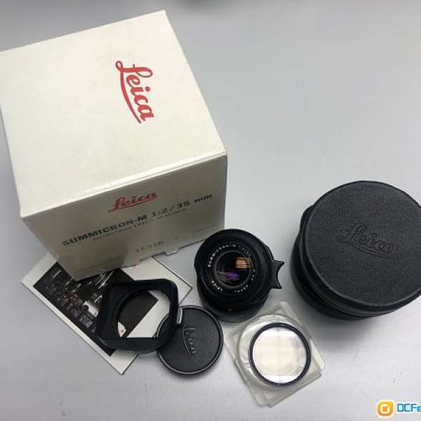 Leica 35mm F2, V4, Black 7 elements, Germany, Boxed 黑色七枚