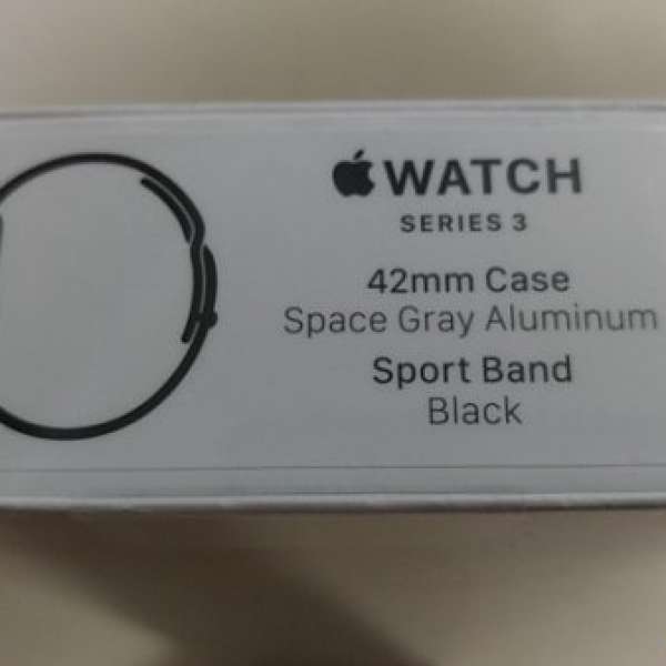 100% 全新 Apple watch S3 42mm (黑色)
