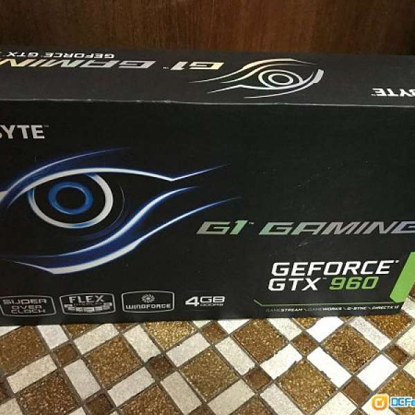 [三風扇] GIGABYTE G1 Gaming GTX 960 4GB GDDR5 (nVidia GeForce GTX960)