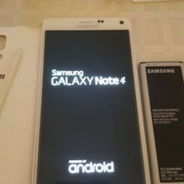 Samsung Galaxy Note 4 雙咭 白色港行 有盒全套 多配件 Note4 N9100