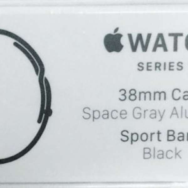 全新美版Apple Watch series 1 38mm 黑色