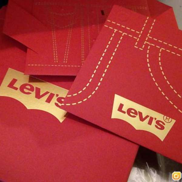 【Levi’s】Levis 新年限定 利是封 放$80 (內有兩款, 各6封利是套)