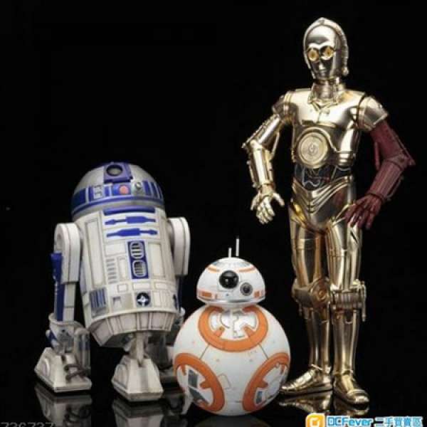 New迪士尼全新Starwars figure set套裝 BB-8, R2-D2, C-3PO