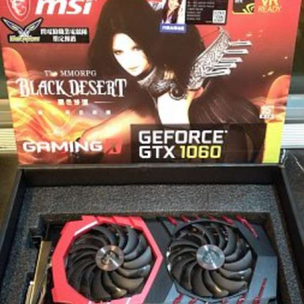 超新淨港行有單有盒有保MSI  GTX1060  GAMING  VR  X  6G