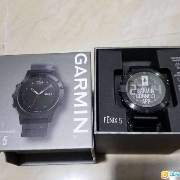 Garmin Fenix 5 藍寶石 Sapphire 中文版 99.9% NEW!有一年保養