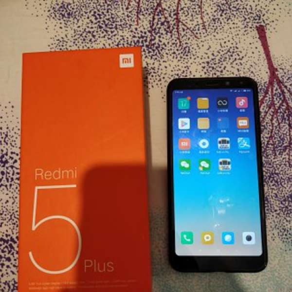 紅米5 PLUS 港行 4加64 黑色