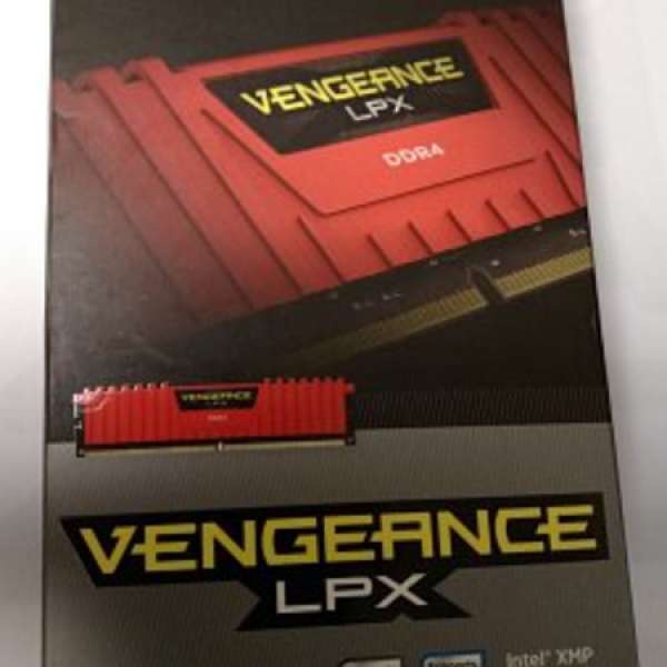 全新 Desktop RAM Corsair LPX 32GB Kit (4x8GB) DDR4 2400MHz 紅色散熱片