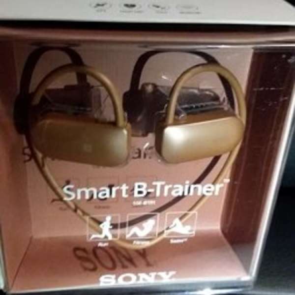 Sony Smart B-Trainer 無線藍牙耳機 98%新行貨 全套齊少用金啡色