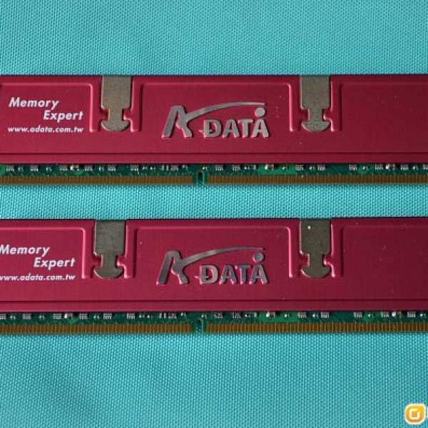 AData DDR2 800(5) 1GB x2條 連原裝 heatsink