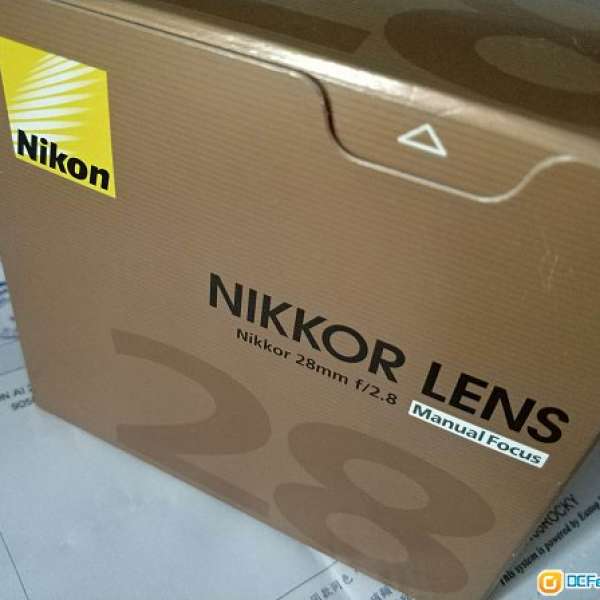 99.99新行貨Nikon 28mm f/2.8 AIS手動對焦鏡頭