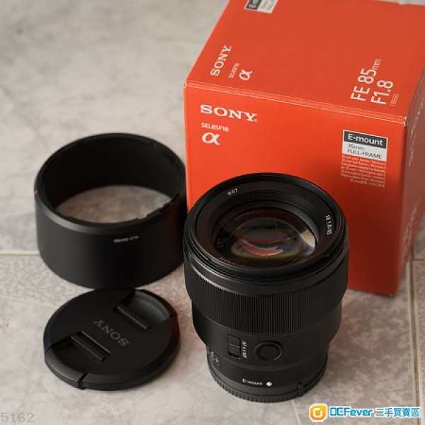 Sony FE 85mm F1.8 （E mount, for A7/A9系）