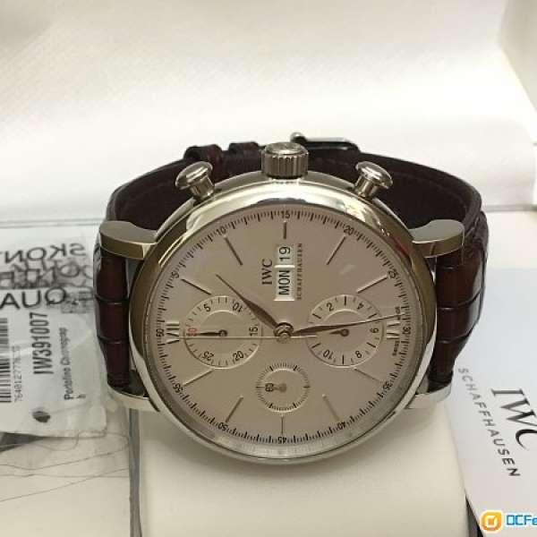 萬國 IWC IW391007 Portofino Chronograph in Steel -銀色字針 90%New有出世卡