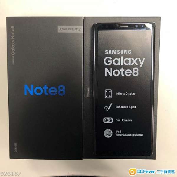 100% NEW Samsung GALAXY Note 8 (256GB) 黑色