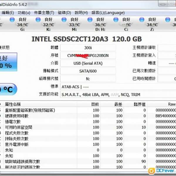 行貨過保INTEL SSD 120GB