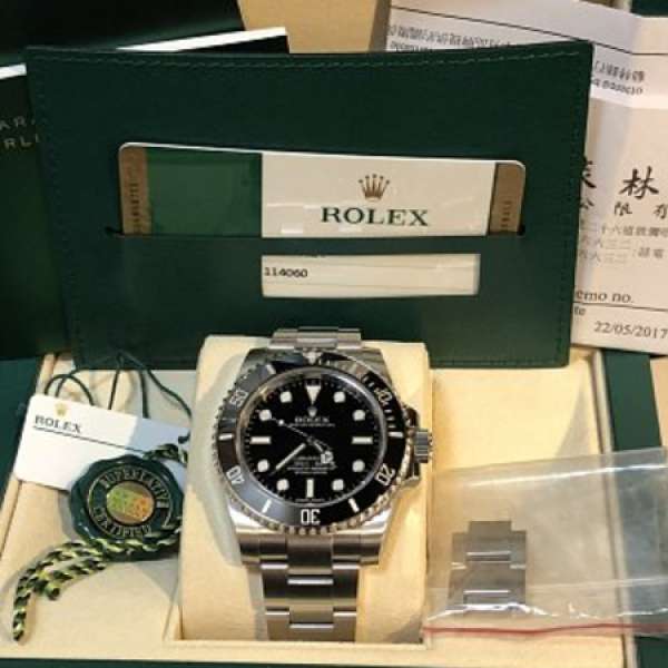 Rolex-114060-2017年錶-有大行買單-888行貨-Full Set!還有保養期！