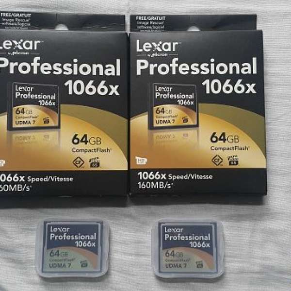 Lexar 64GB Professional 1066x Compact Flash Memory Card  ( 2張 )