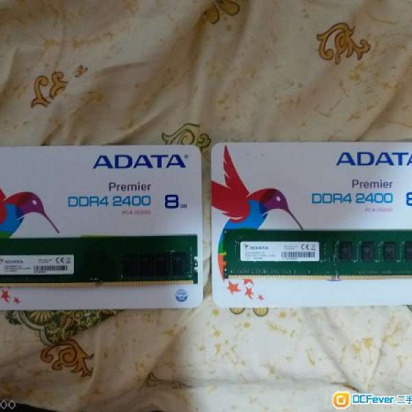 ADATA DDR4 2400 PC4-19200 8GBx2 (16GB) 有單有保養