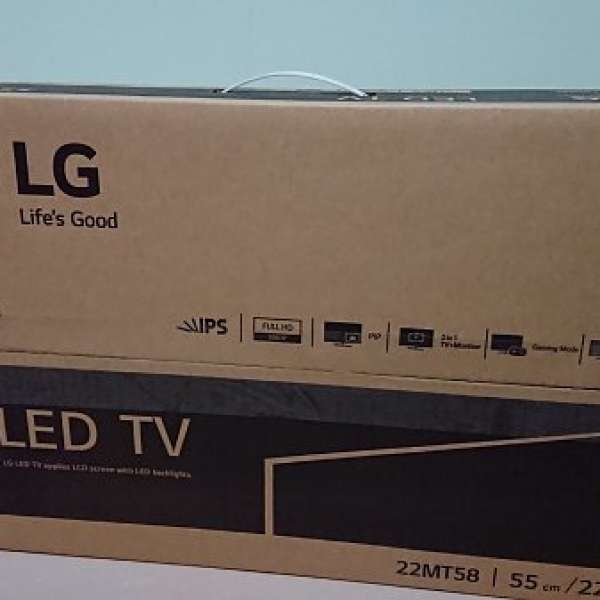 放 100% 全新 未開盒 LG LED TV 22MT58 (55cm/22")