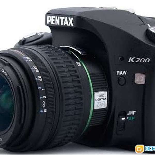 Pentax K-200 連原廠 18-55mm kit lens 全套，合初學者 K200