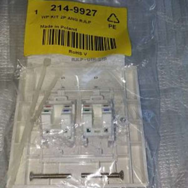 全新 正貨 RS Components Cat 5e RJ45 有角度的面板