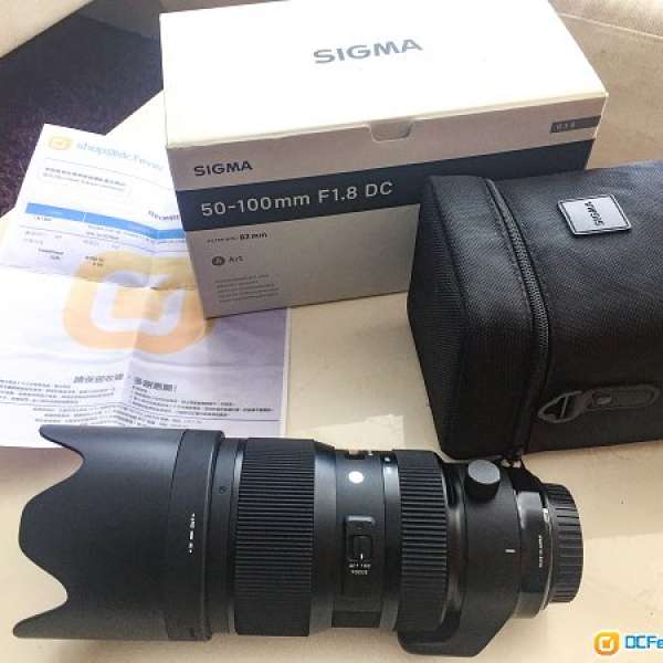 Sigma 50-100mm f1.8 Art  95%new for Cannon 平壤$4800