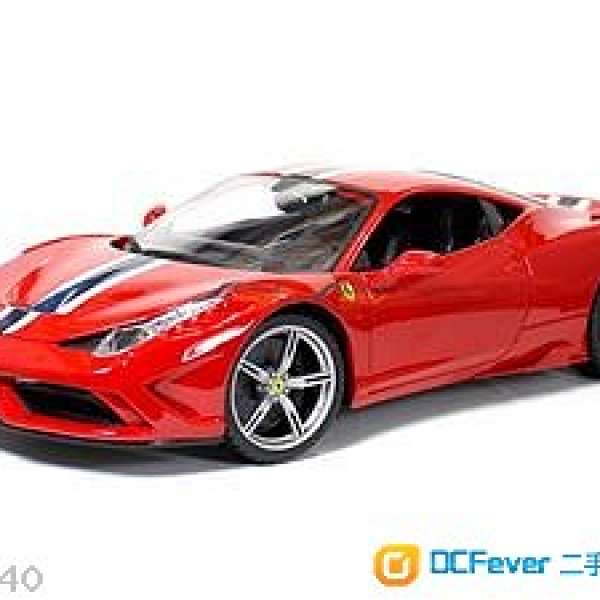 Bburago 1:18 Scale Ferrari Race and Play 458 Speciale